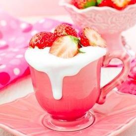 Frozen Strawberry-Lemon Mousse