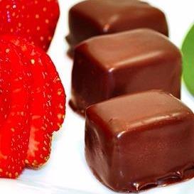 Summer Strawberry Chocolate Caramels