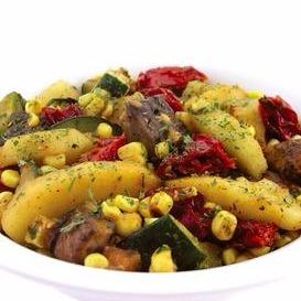 Portabello Mushroom, Roasted Corn and Apple with Chipotle Dressing