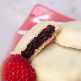 Raspberry-Filled Shortbread Cookies